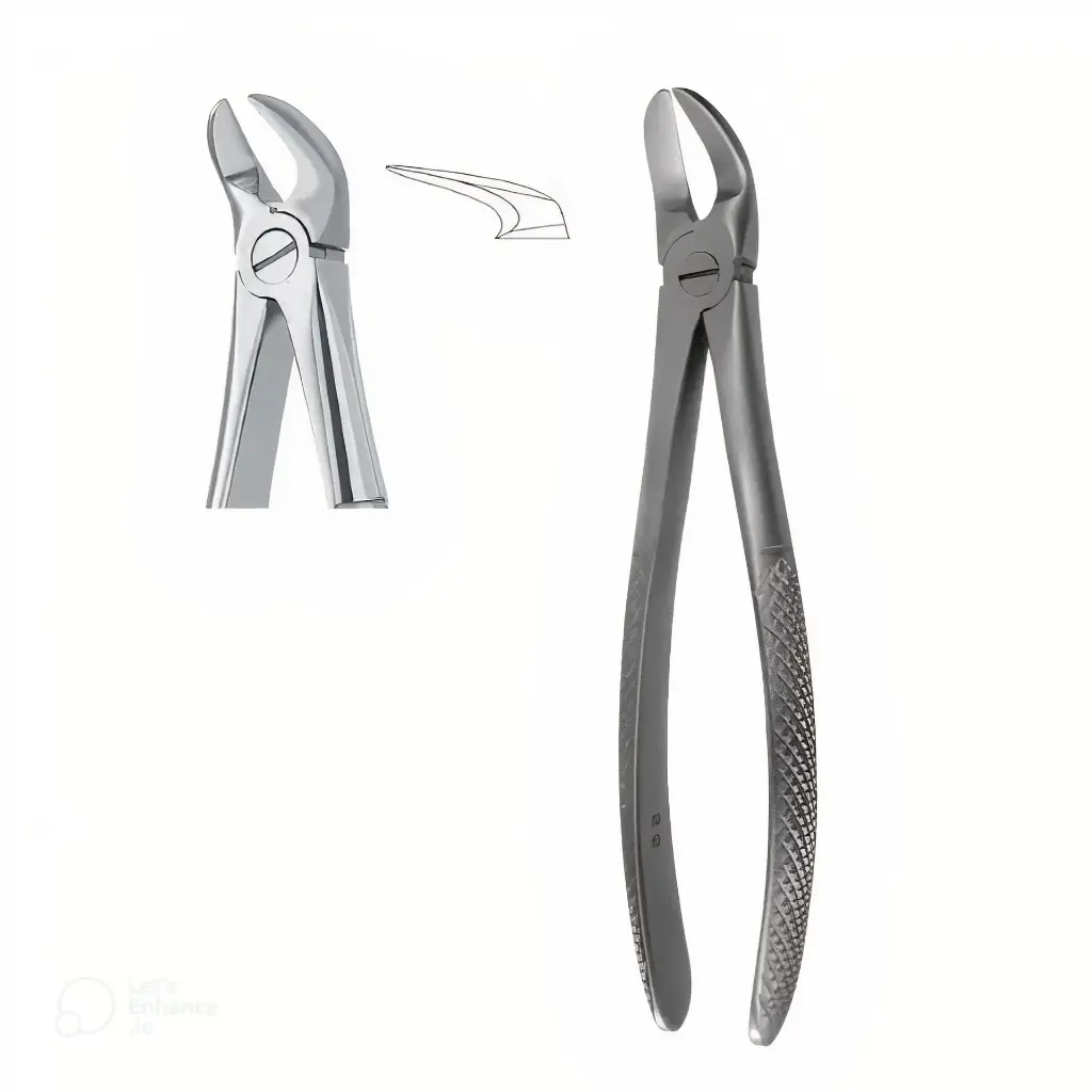 Extraction Forcep Fig. 56 separating lower molar root
