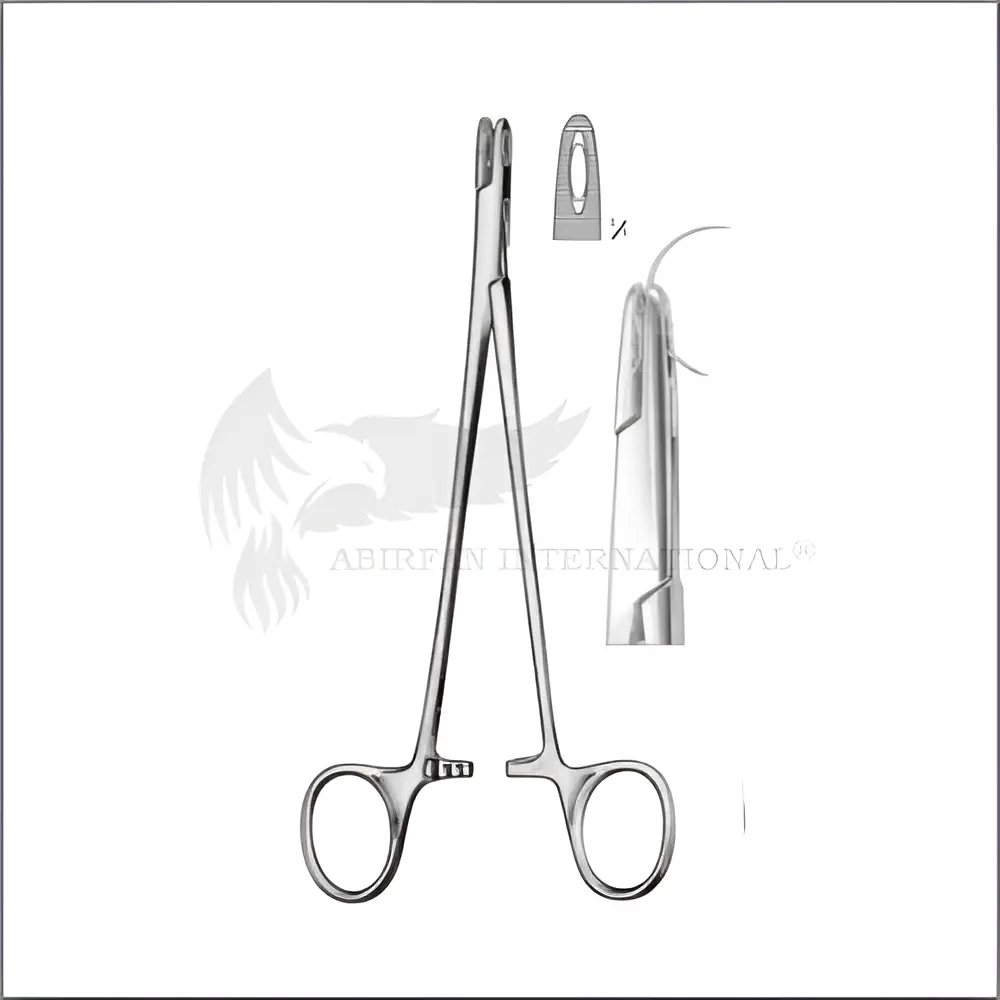 Dental Needle Holder Forcep Adson 17.5cm