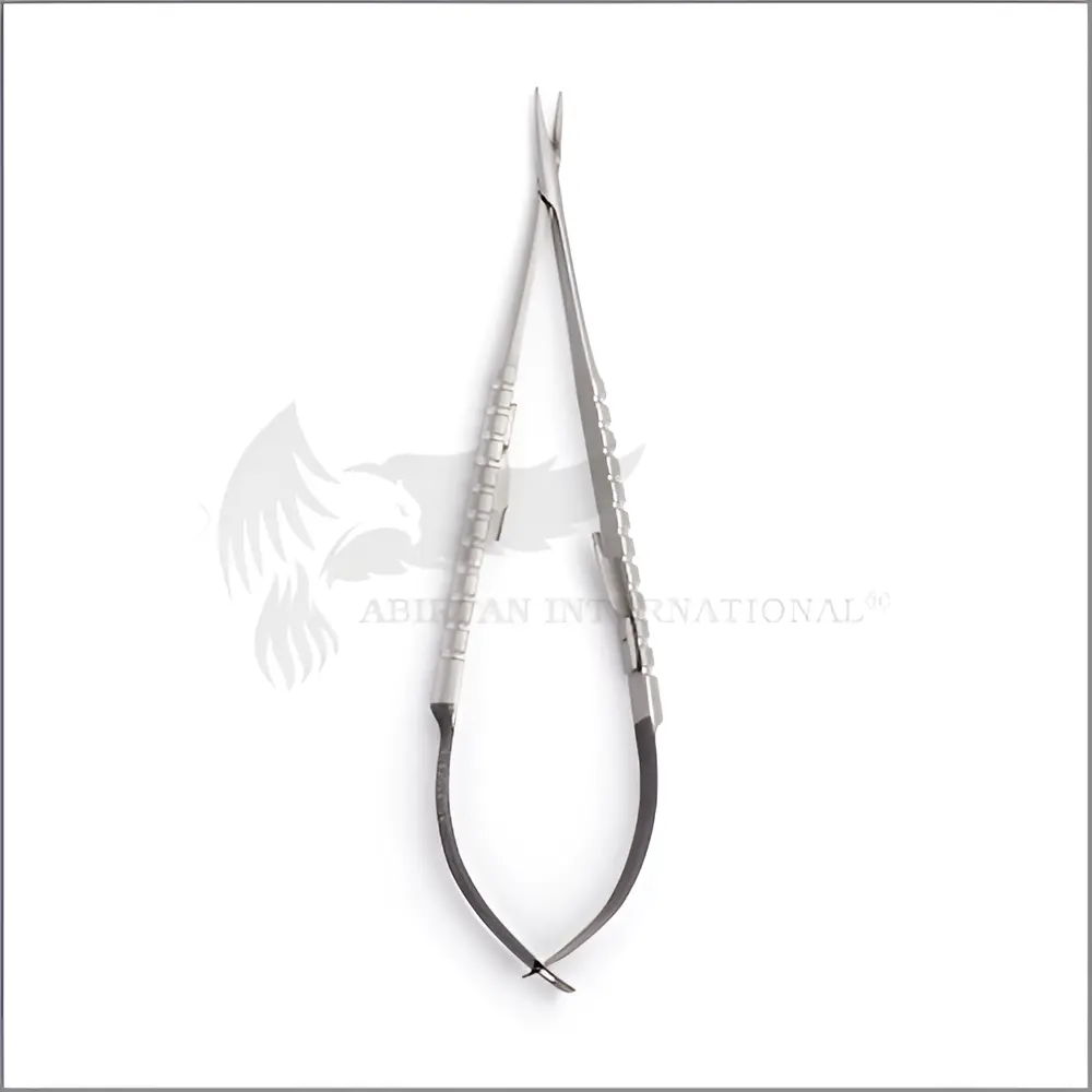 Dental Needle Holder Forcep Castroveijo Microsurgical Straight 18 cm