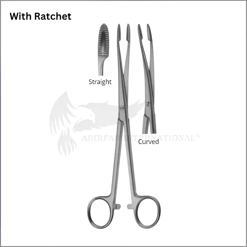 Sponge and Dressing Forceps With and Without Ratchet 18cm
