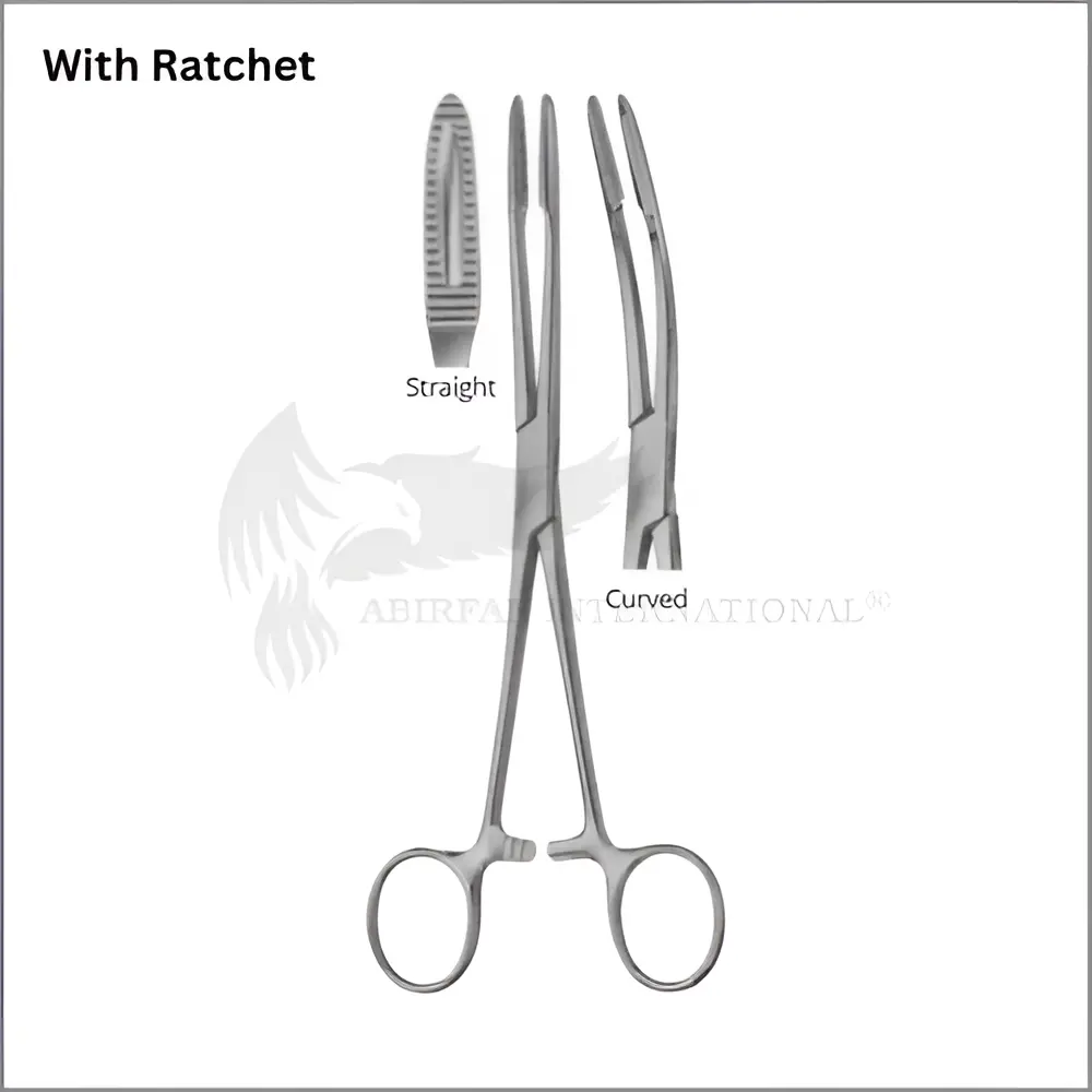 Sponge and Dressing Forceps With and Without Ratchet 20cm