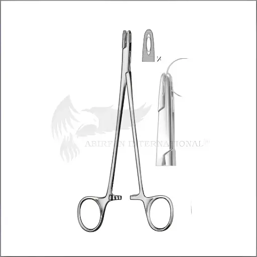 Dental Needle Holder Forcep Adson 17.5cm